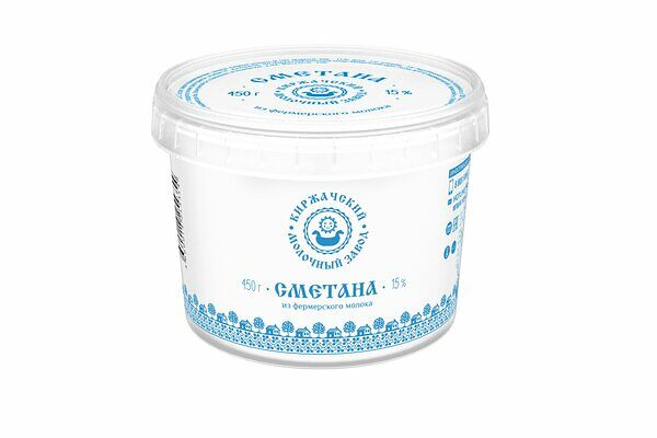Сметана Киржачский молочный завод 15% 