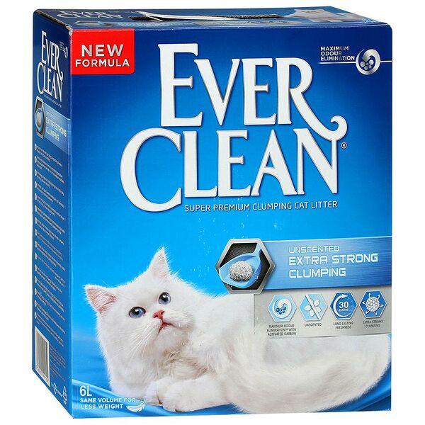 Наполнитель Ever Clean Extra Strong Clumpin Unscented комкующийся без ароматизатора для кошек
