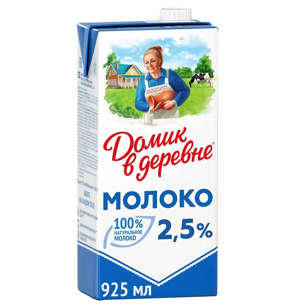 Молоко стерилизованное Домик в деревне 2,5%