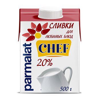 

Сливки Parmalat Chef ультрапастеризованные 20% 500 г