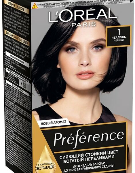 Краска для волос Loreal Paris recital Preference 1.0 Неаполь черный