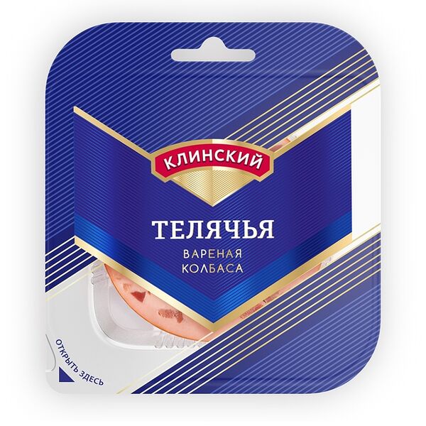 Колбаса вареная Телячья Клинский нарезка 190 г