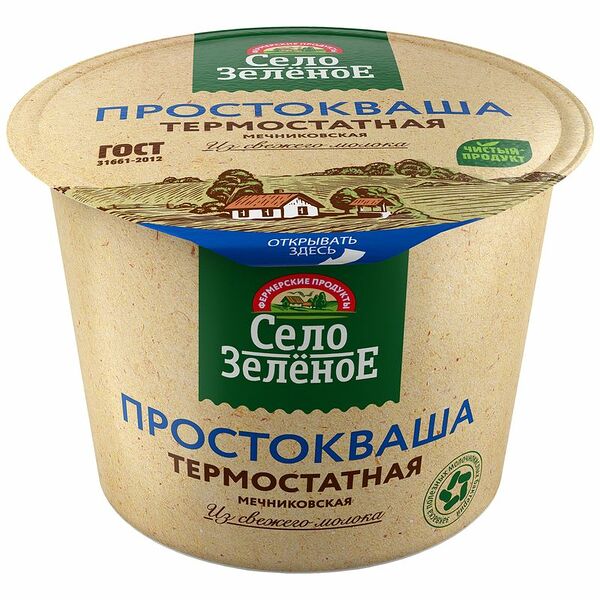 Простокваша Село Зелёное Мечниковская 4%, 200г
