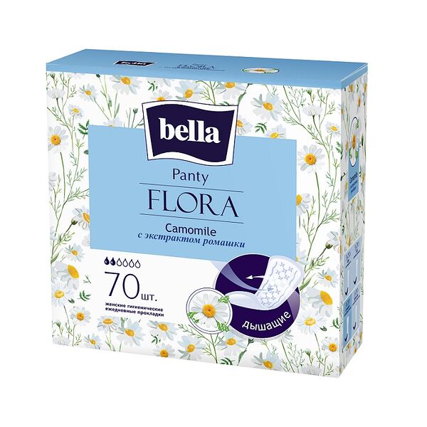  Bella Panty Flora Camomile Прокладки ежедневные 70 шт