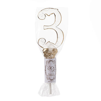 Леденец Цифра 3 из изомальта Mon Realle 15г Россия