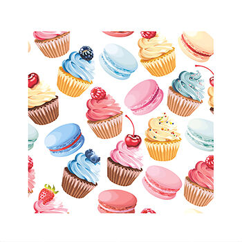 Салфетки бумажные BGREEN 3сл. 20шт. 33х33см Десерт, Россия