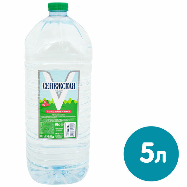 Вода питьевая Сенежская негазированная пэт