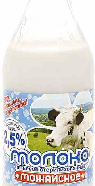 Молоко стерилизованное Можайское 2,5%