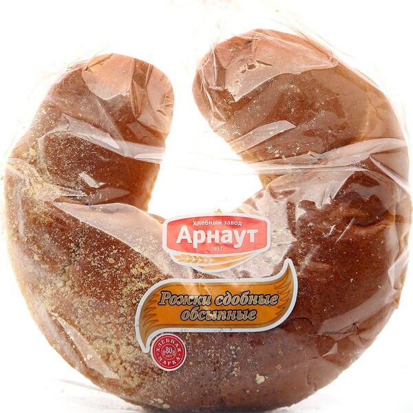 Рожки Арнаут сдобные обсыпные, 200г