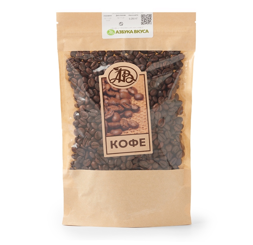 

Кофейная смесь Азбука вкуса, Эспрессо без кофеина 100 % Арабика, вес