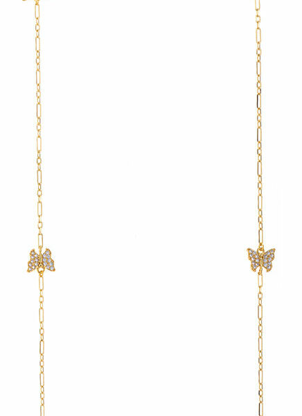 RONDA S/S 23 288Nз Колье, бижутерный сплав, фианиты, р.90