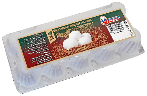 Яйцо куриное Иртышская Птицефабрика С1, 10 шт.