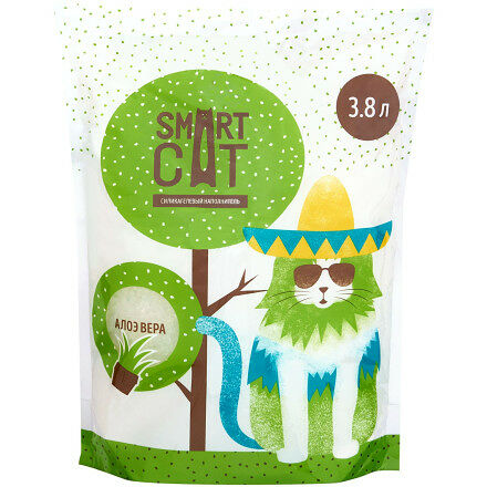 Наполнитель Smart Cat силикагелевый с ароматом алоэ