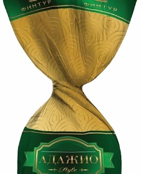 Конфеты Финтур Адажио Халвичные глазированные с корпусом пралине