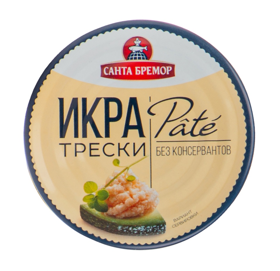 

Икра трески Санта Бремор Pate деликатесная 90 г