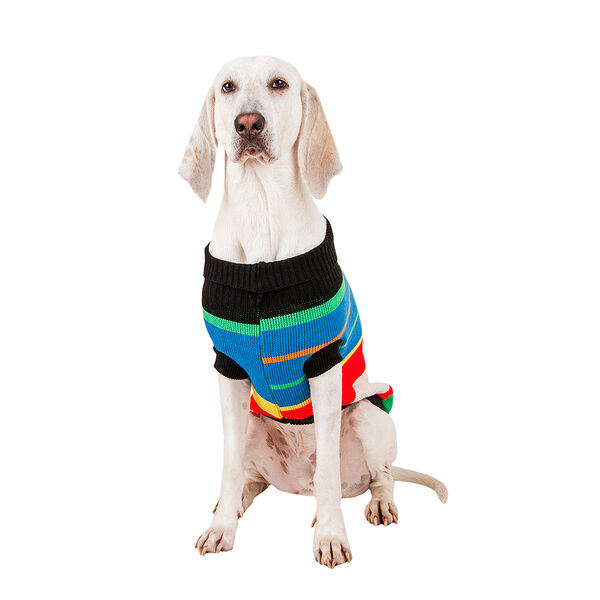 Свитер для собак с мазками 55см 4XL синий (унисекс)