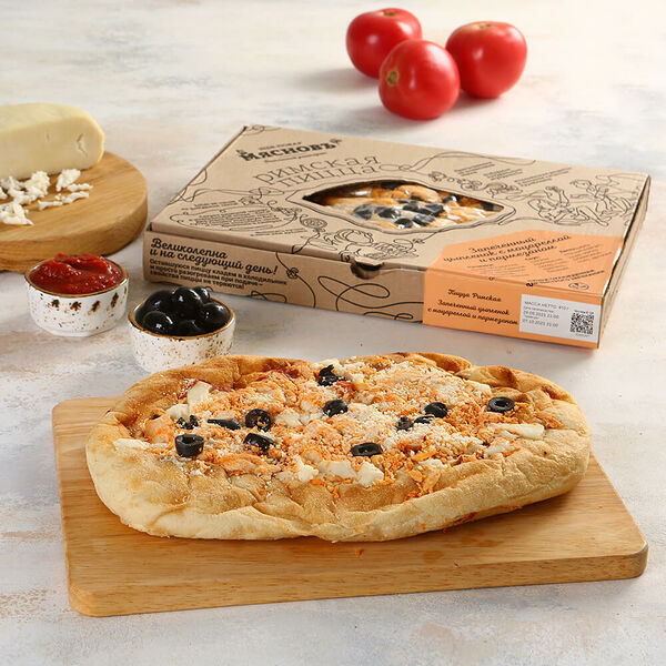 Пицца Римская с запеченным цыпленком МясновЪ Шеф-повар охлажденная для запекания