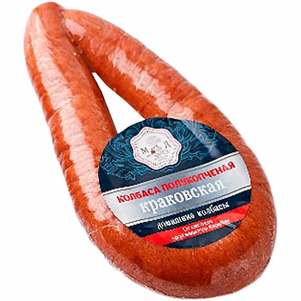 Колбаса полукопчёная Мясной Дом Карелия Краковская высший сорт
