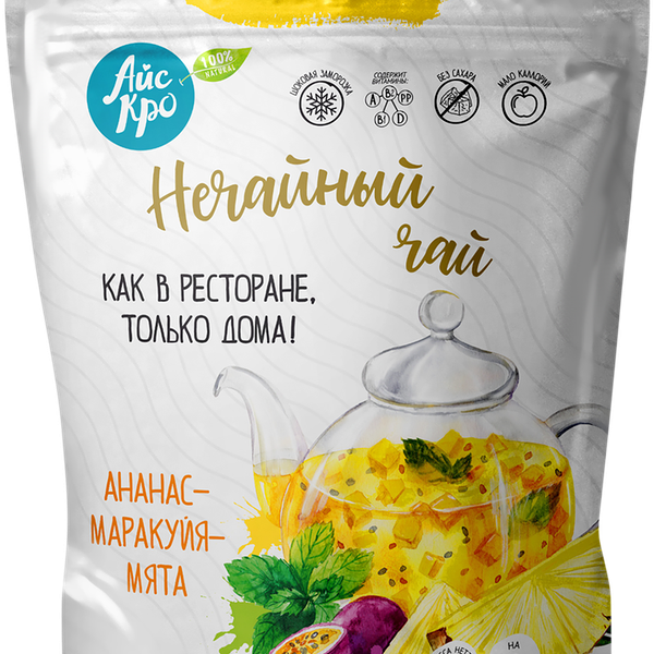 Фруктово-ягодный чай Нечайный чай с ананасом, маракуйей и мятой, Айс Кро