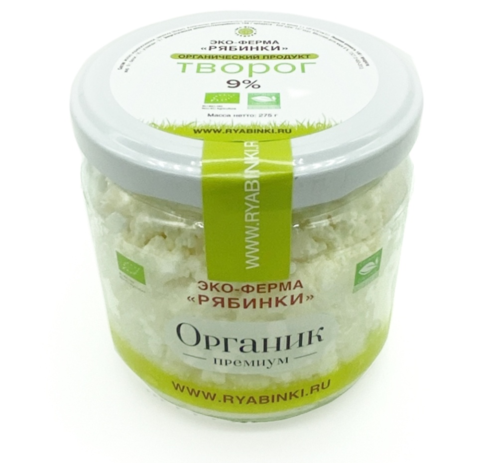 

Творог Эко-ферма Рябинки Органик 9% 275 г