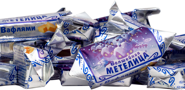 Конфеты ШФН Волшебная метелица с вафлями вес 