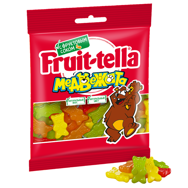 Мармелад жевательный Медвежата Fruit-tella с фруктовым соком