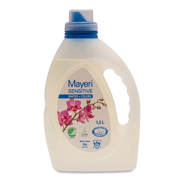Гель для стирки Mayeri Sensitive Whites+Colors 1500 мл