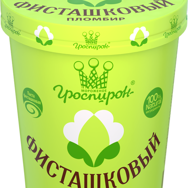 Мороженое пломбир Гроспирон фисташковый 17,5%