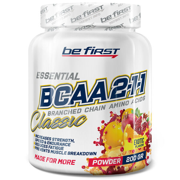 Be First BCAA 2:1:1 Classic Powder 200 г экзотик