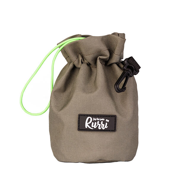 Сумка для лакомств RURRI для кошек и собак, зеленая