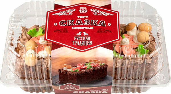 Торт Русская традиция Сказка бисквитный