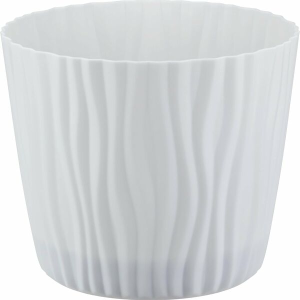 Кашпо Волна D160 мм 2 л с вкладышем Белый