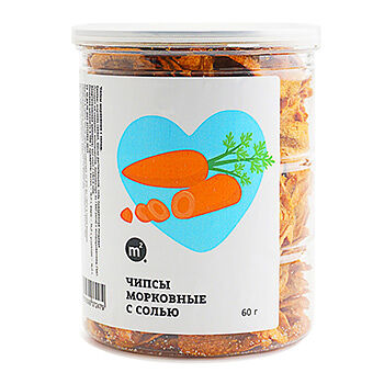 Чипсы М2 Морковные с солью 60г, Россия