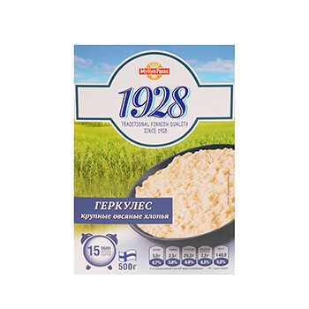 Хлопья Myllyn Paras 1928 Геркулес овсяные крупные б/п 15 мин 500 г