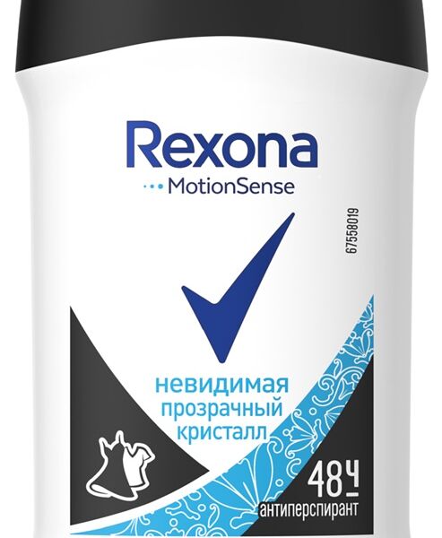 Дезодорант-антиперспирант стик женский REXONA Кристалл Чистая вода, карандаш