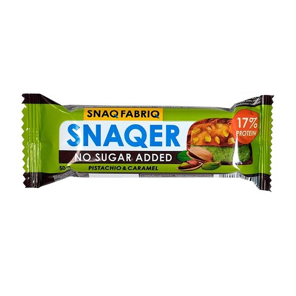 Батончик Snaq Fabriq Snaqer Фисташка и карамель глазированный 50 г