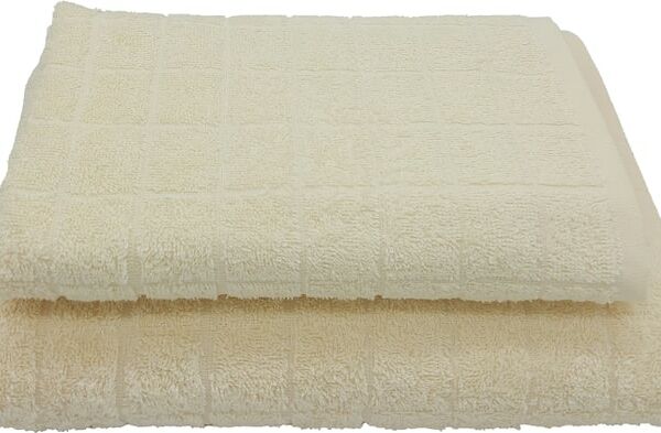 Набор махровых полотенец Casa Comforte Porto Молочные 50*80см + 70*130см