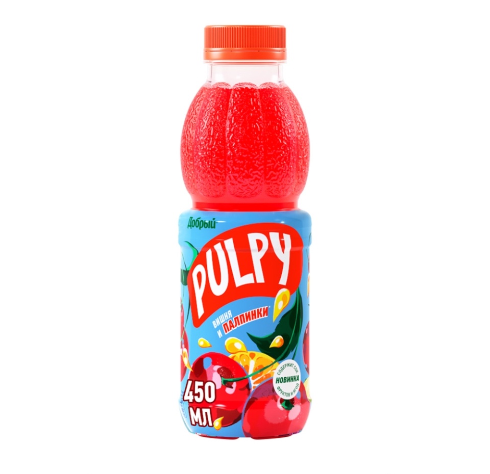 

Напиток сокосодержащий Pulpy Вишня 450мл