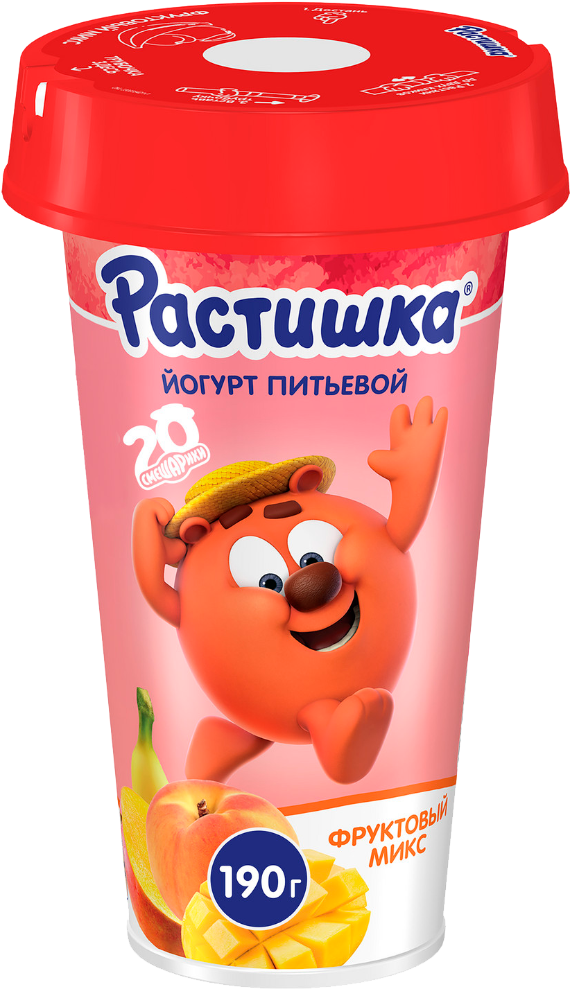 

Йогурт питьевой Растишка манго-банан-персик 2.8%