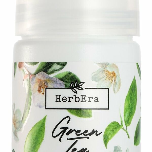HERBERA Дезодорант минеральный шариковый Зеленый чай, 50 мл