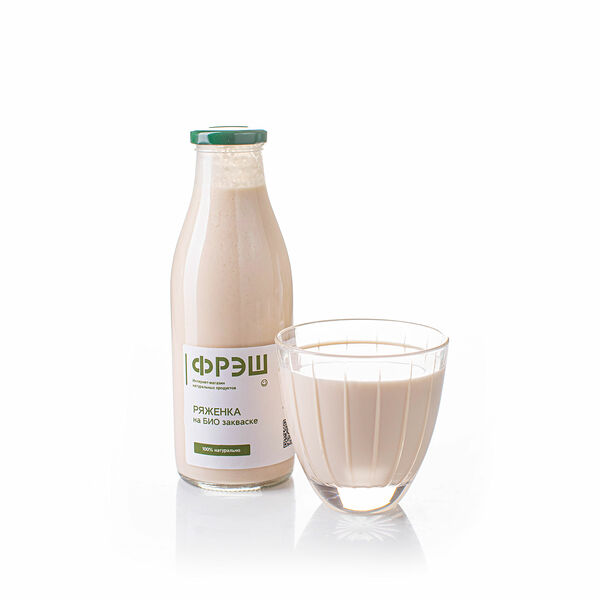 Ряженка натуральная ФРЭШ на био-закваске 3,5-4,5% БЗМЖ