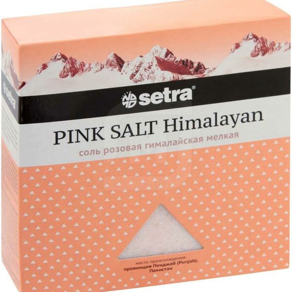 Соль Setra Розовая гималайская мелкая