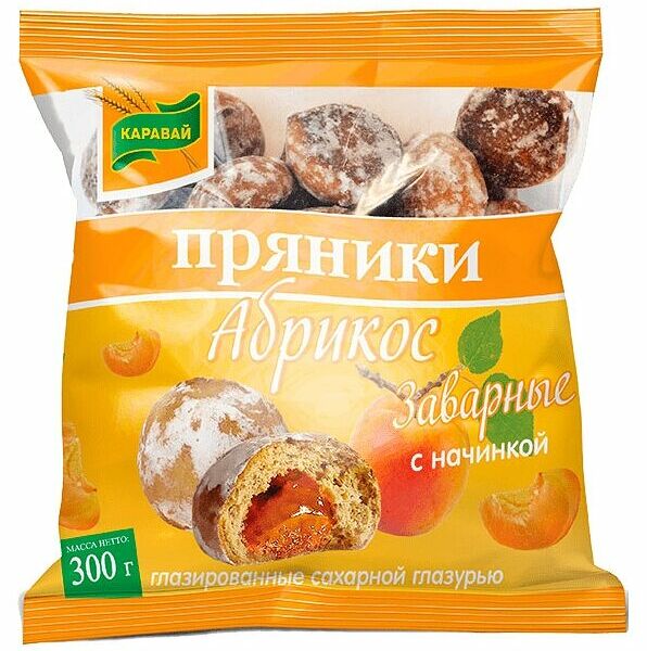 Пряники Каравай с начинкой Абрикос