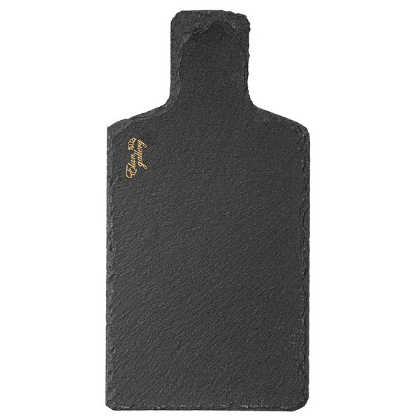 Блюдо сервировочное с ручкой Elan Gallery, 30х15 см, сланец