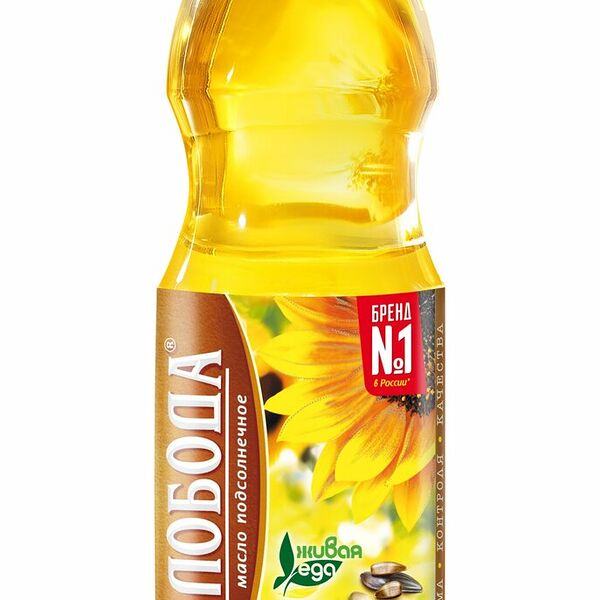 Масло подсолнечное Слобода Ароматное нерафинированное