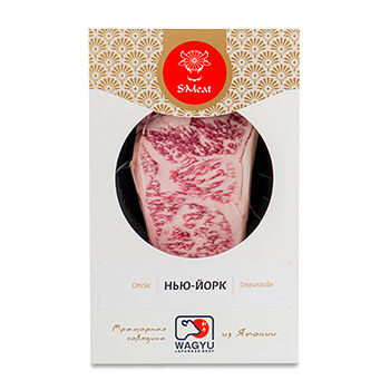 Стейк Стриплойн Wagyu a4 зернового откорма Japanese beef Skin, Россия