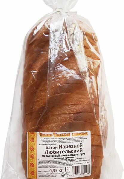 Батон Павлово-Посадский ХЗ Любительский нарезка