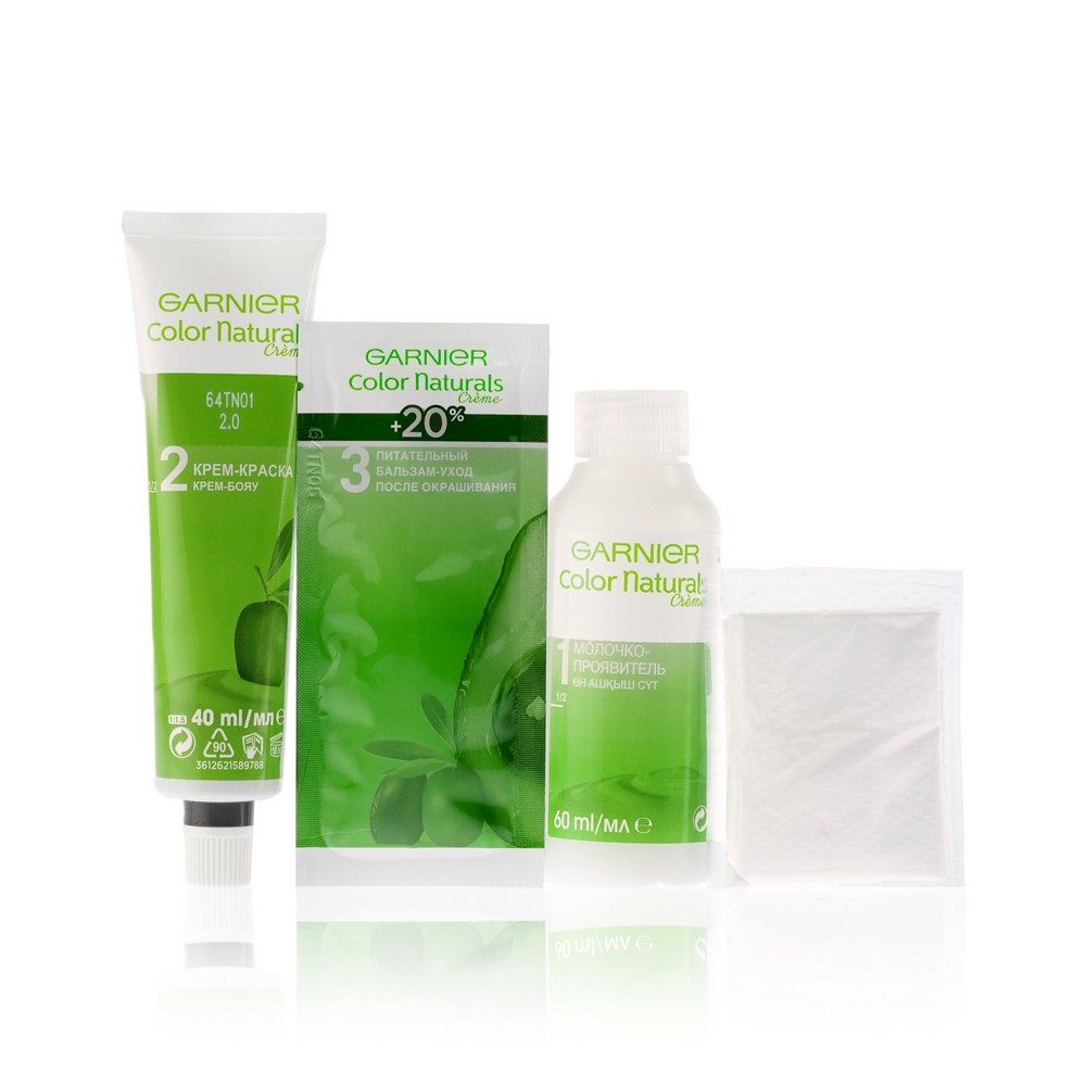 

Крем-краска для волос Garnier Color Naturals Стойкая питательная оттенок 2.0 Элегантный черный 112 мл