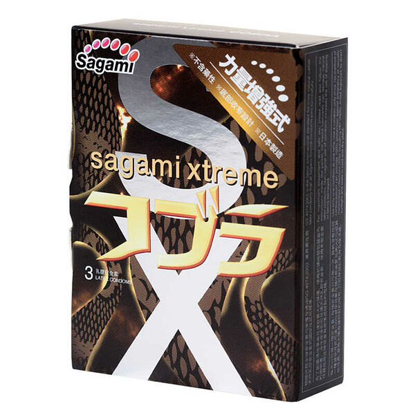 Презервативы Sagami Xtreme Cobra 3 шт.