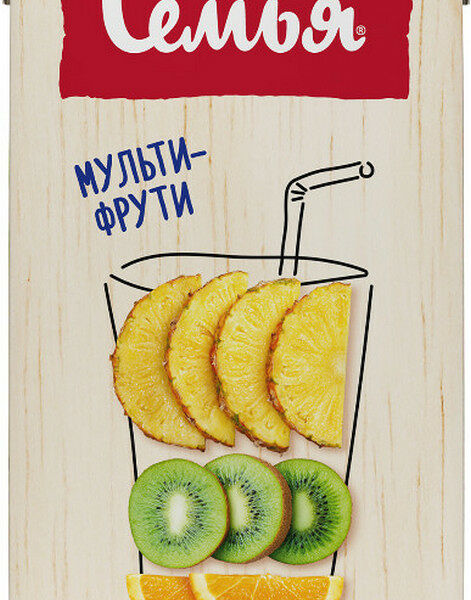 Напиток сокосодержащий Моя Семья Мульти-Фрути, 1.93 л